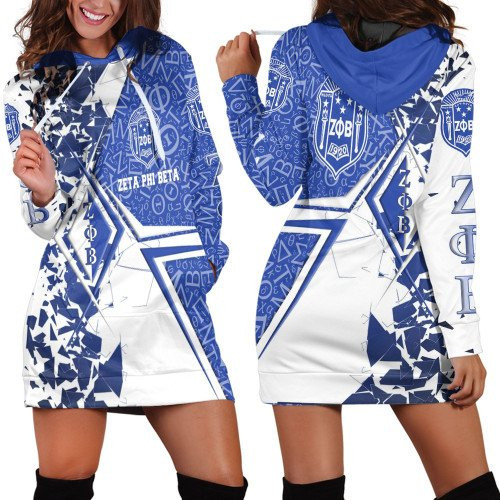 Africa Zone Clothing Zeta Phi Beta Legend Hoodie Dress For Women