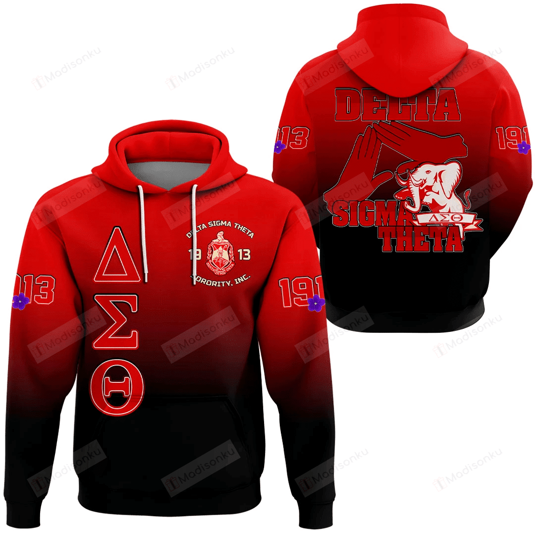 Africa Zone Delta Sigma Theta 3D All Over Print Hoodie