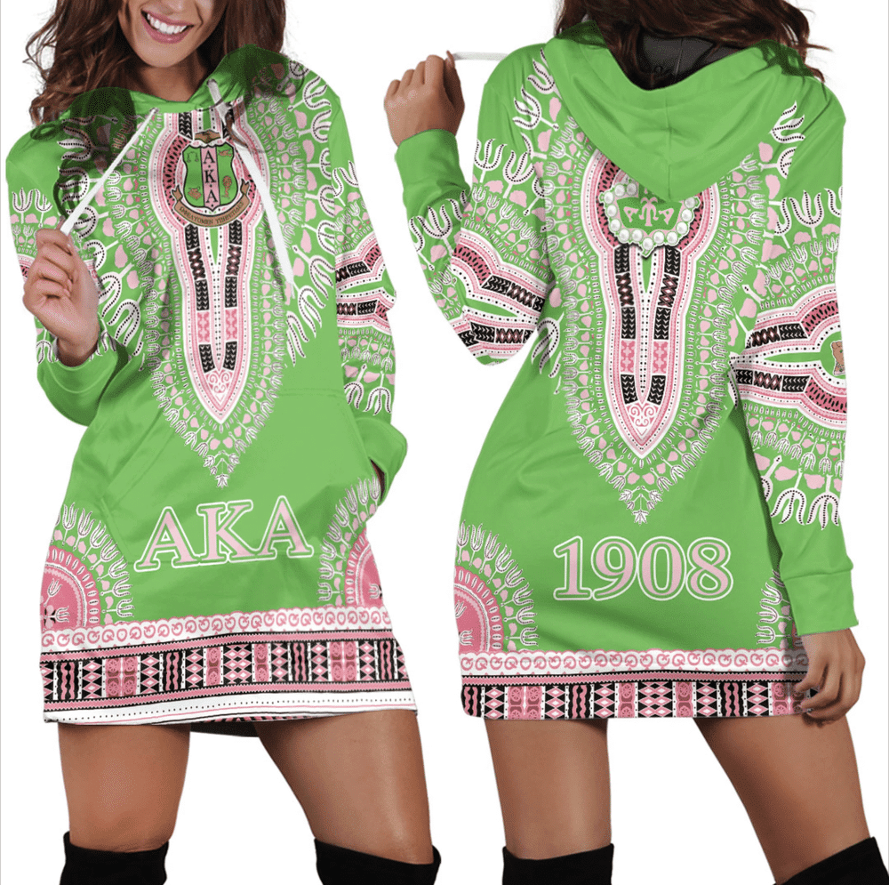 Africa Zone Dress AKA Dashiki Hoodie Dress For Women