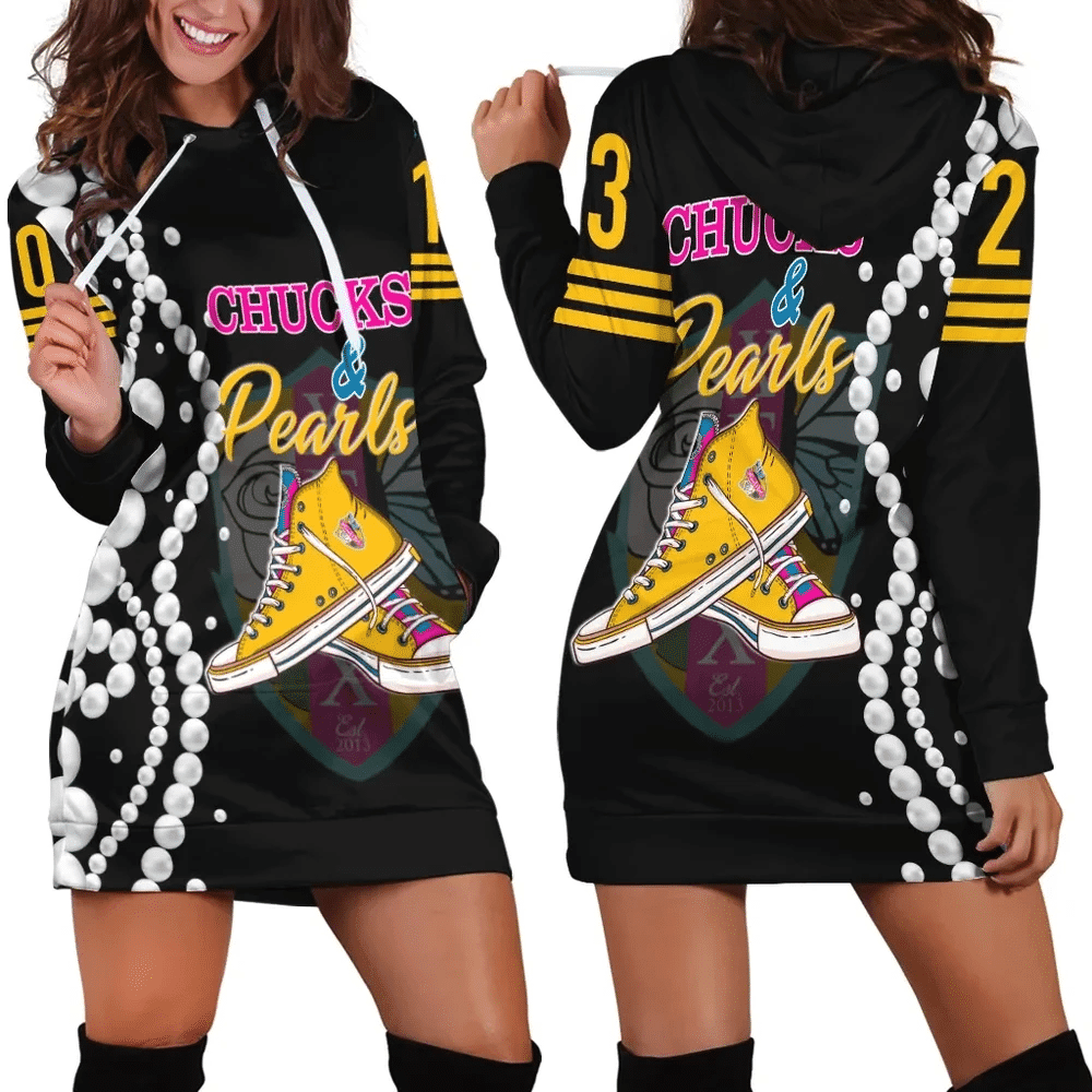 Africa Zone Dress Chi Gamma Xi Chi KH Pearls Hoodie Dress For Women