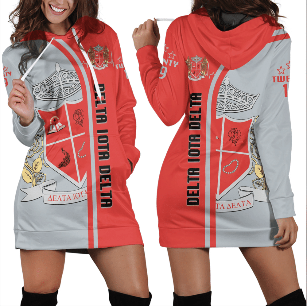 Africa Zone Dress Delta Iota Delta In My Heart Hoodie Dress For Women