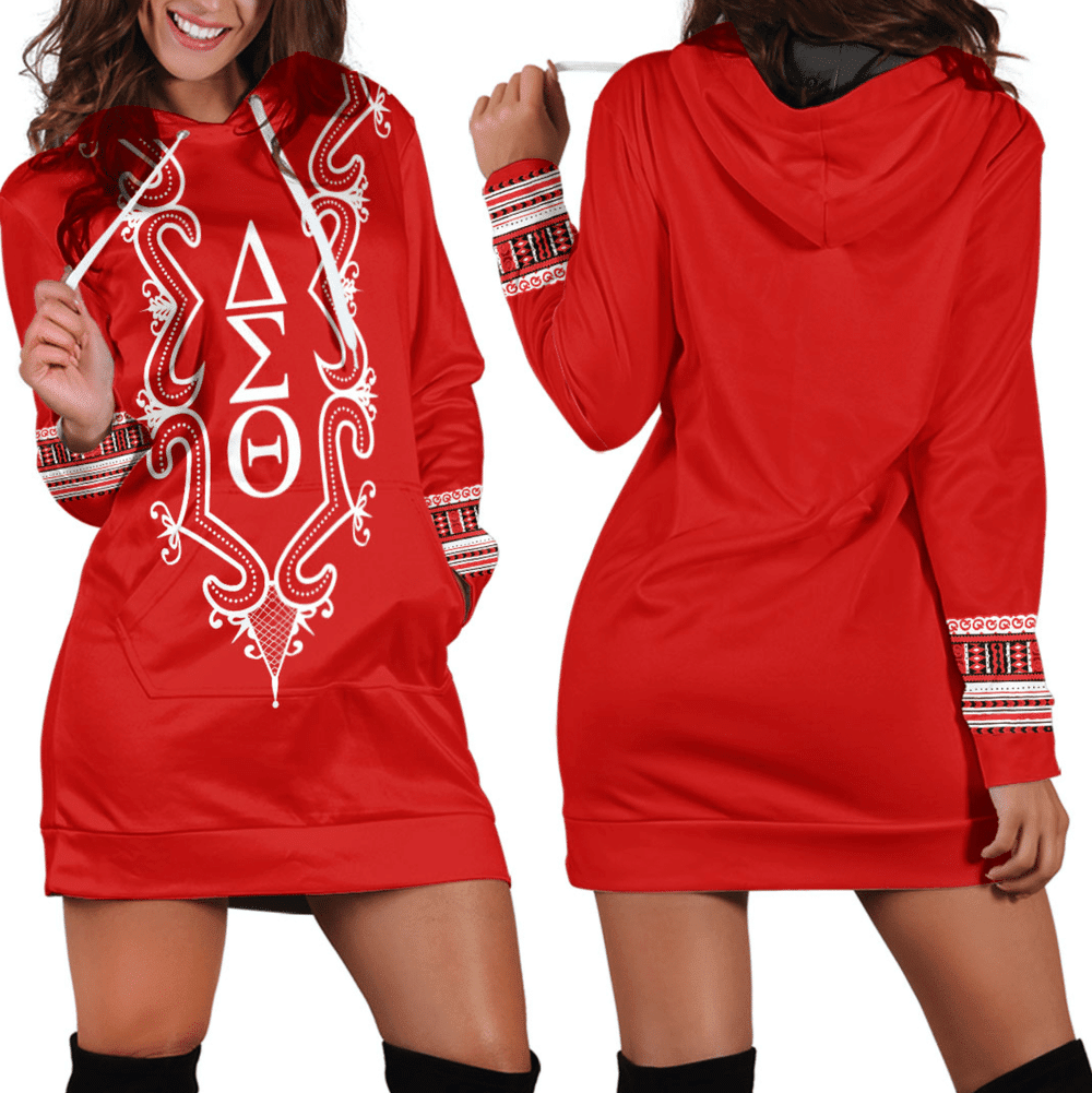 Africa Zone Dress Delta Sigma Theta Hye Won Hye Dashiki Hoodie Dress For Women