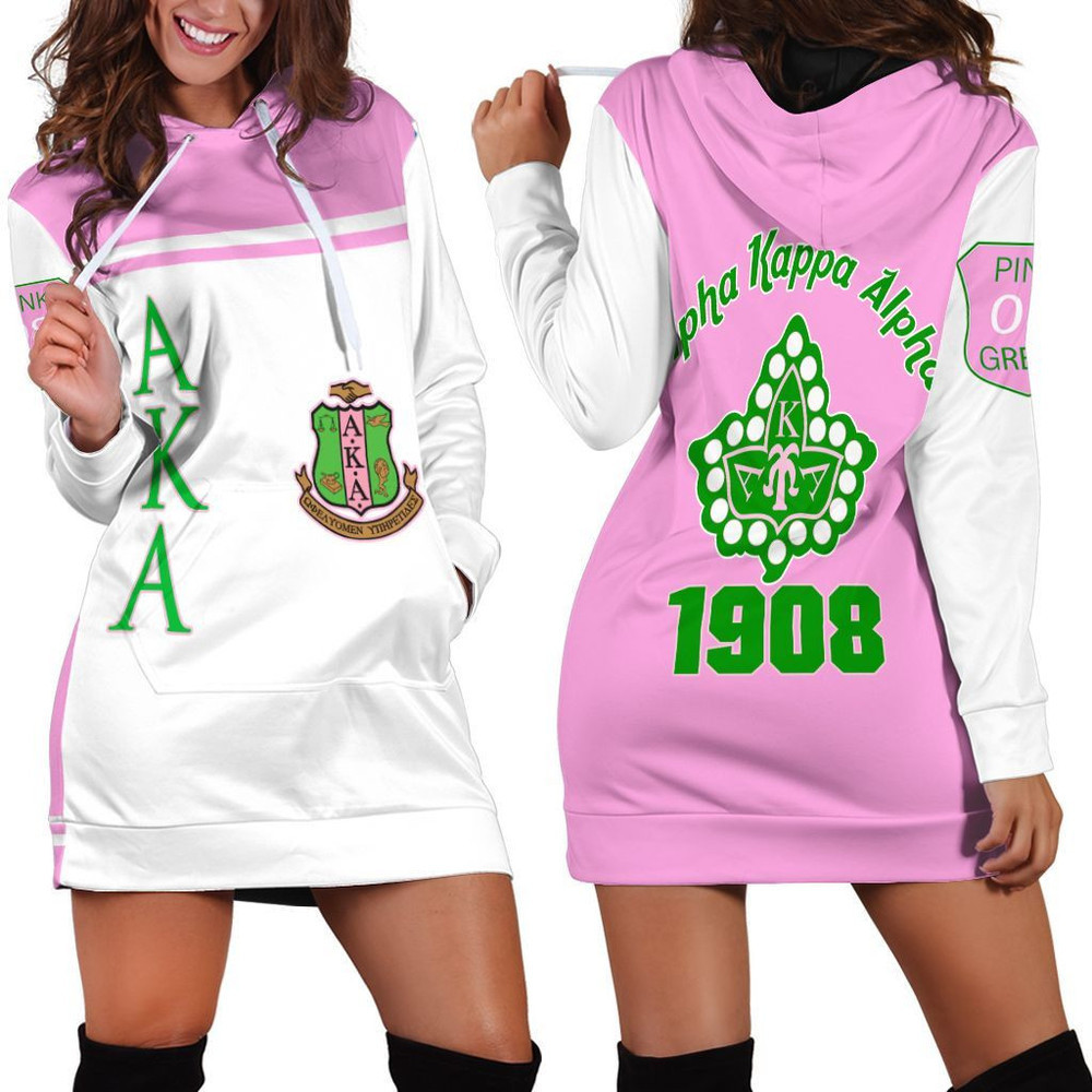 Africa Zone Dress Ivy League AKA Sorority Inc Hoodie Dress For Women