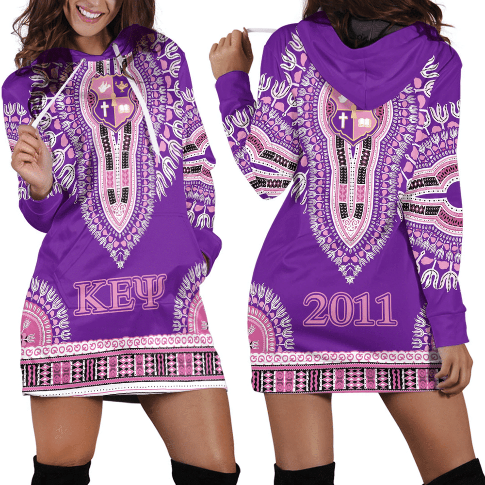 Africa Zone Dress KEP Dashiki Hoodie Dress For Women