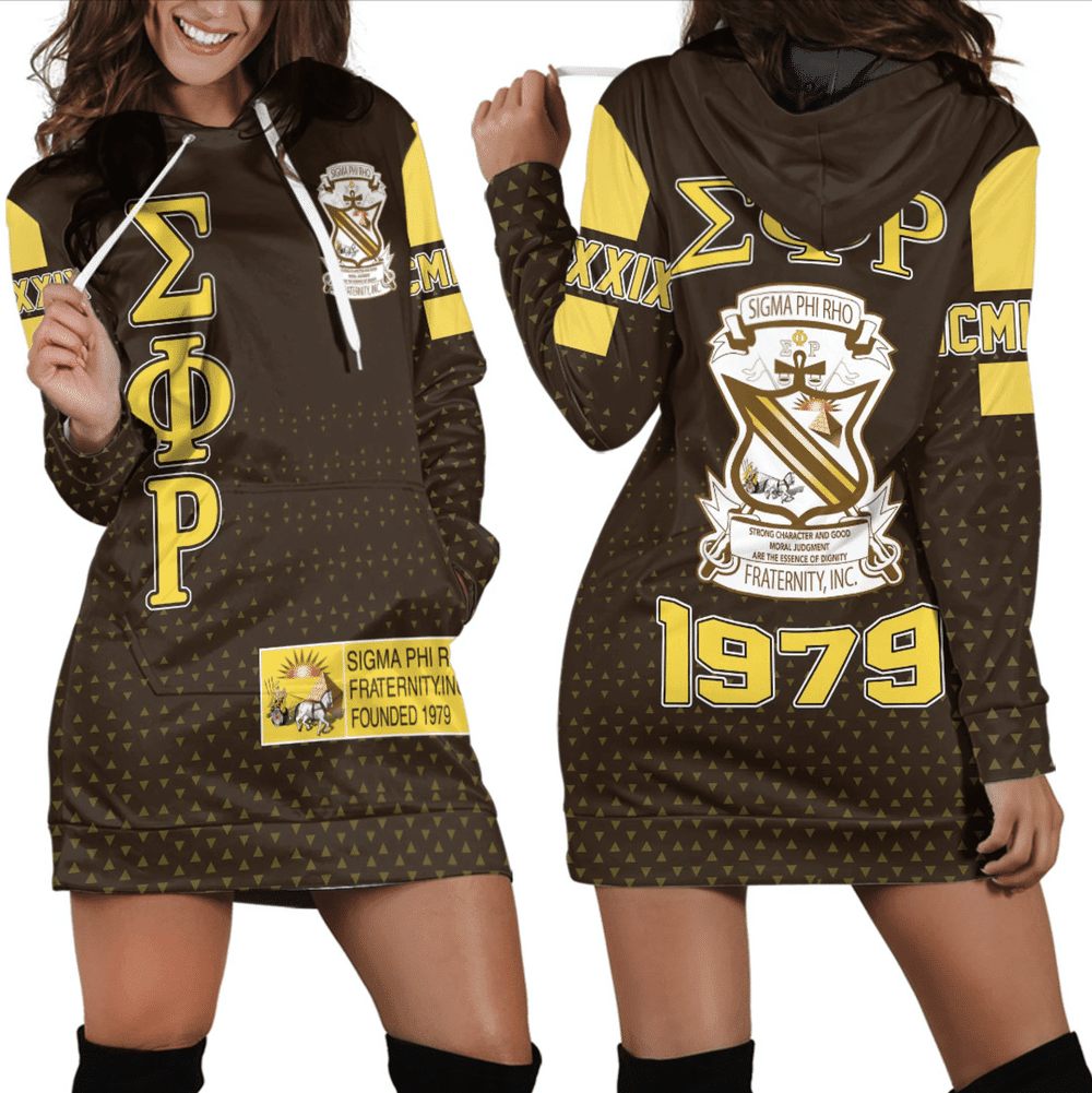 Africa Zone Dress MCM Sigma Phi Rho Hoodie Dress For Women