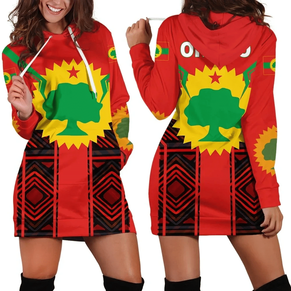 Africa Zone Dress Oromo New Style Hoodie Dress For Women