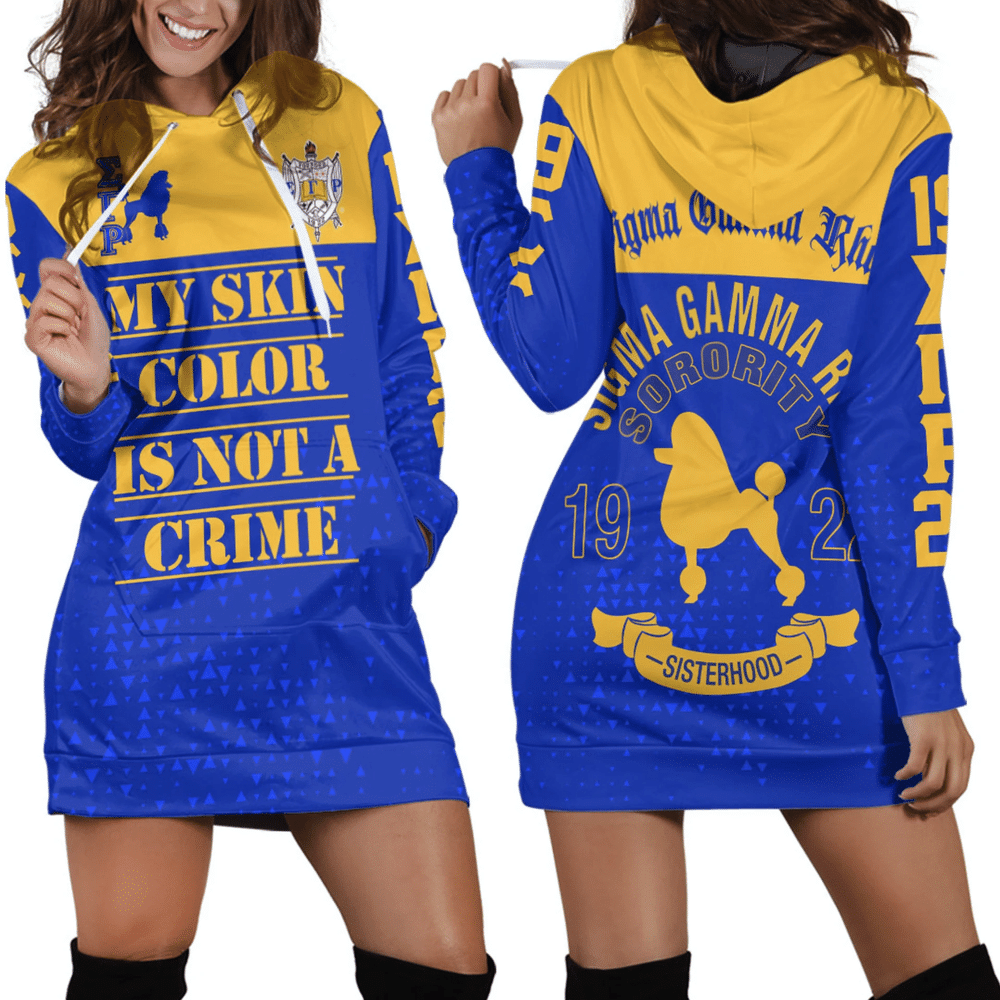 Africa Zone Dress Sigma Gamma Rho Hoodie Dress For Women