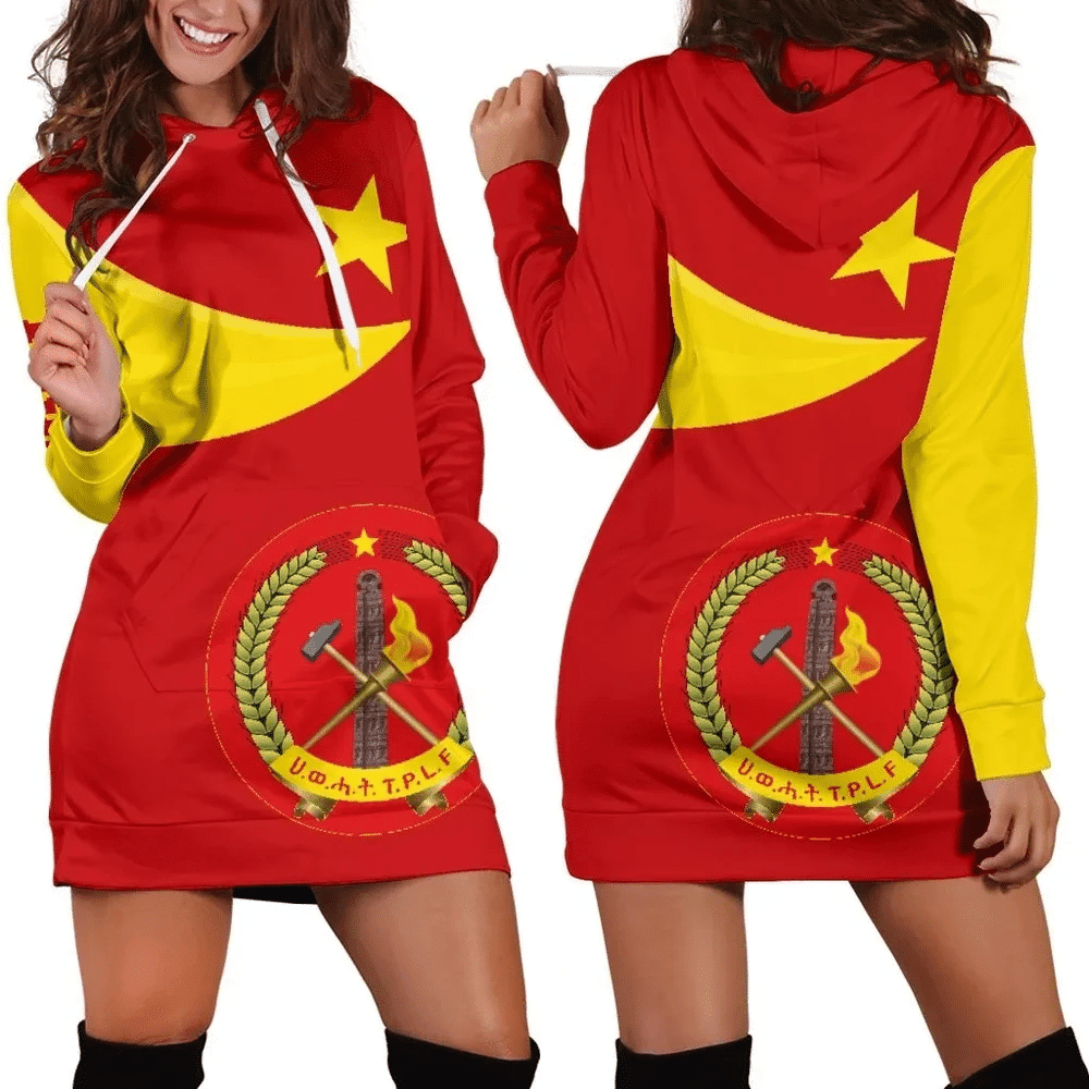 Africa Zone Dress Tigray Coat Of Arms Flag Lion Ver 06 Hoodie Dress For Women