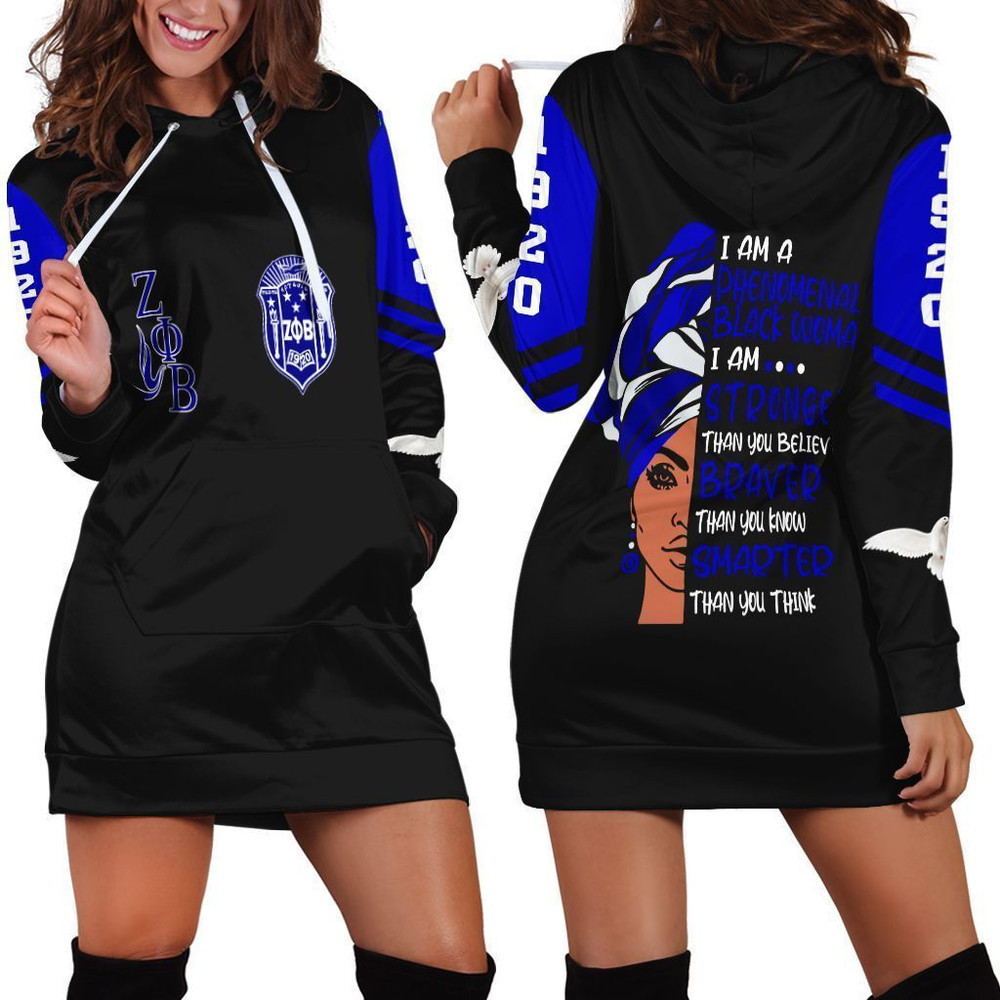 Africa Zone Dress ZETA PHI BETA PHENOMENAL HOODIE DRESS J09 For Women