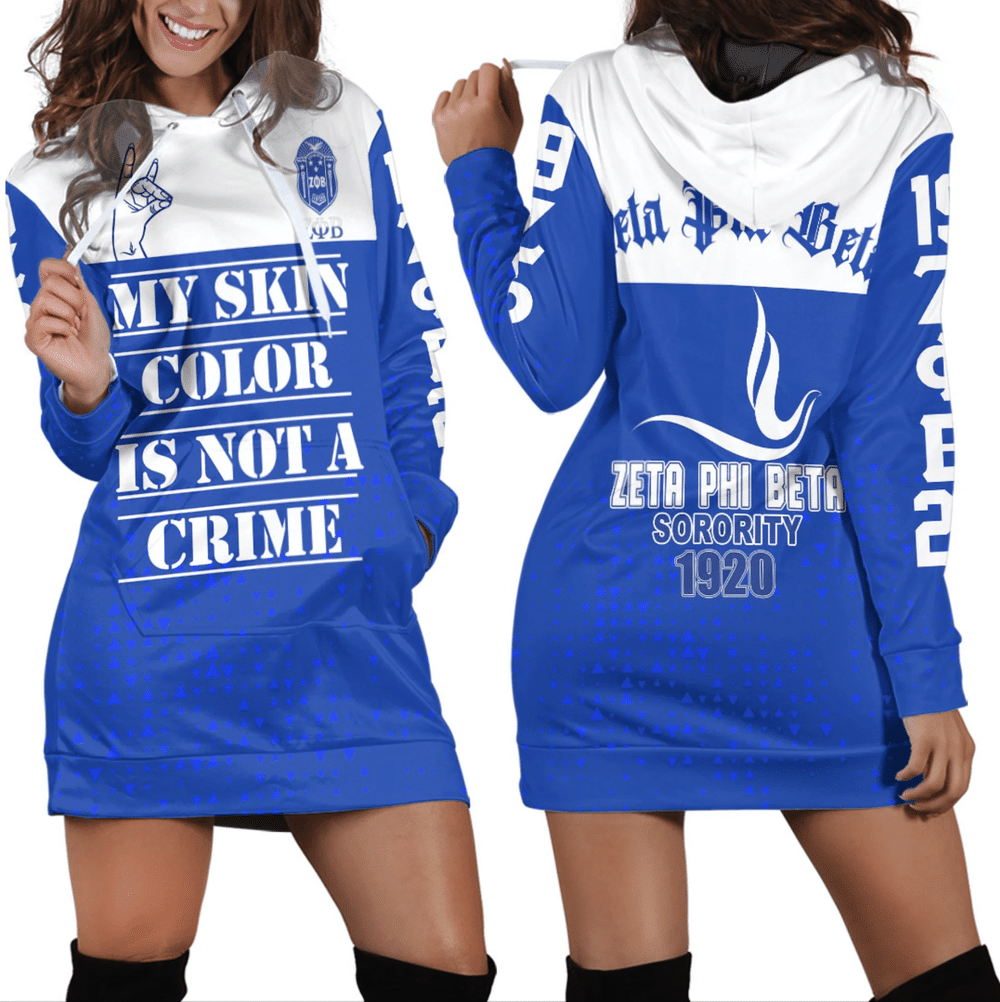 Africa Zone Dress Zeta Phi Beta Hoodie Dress For Women