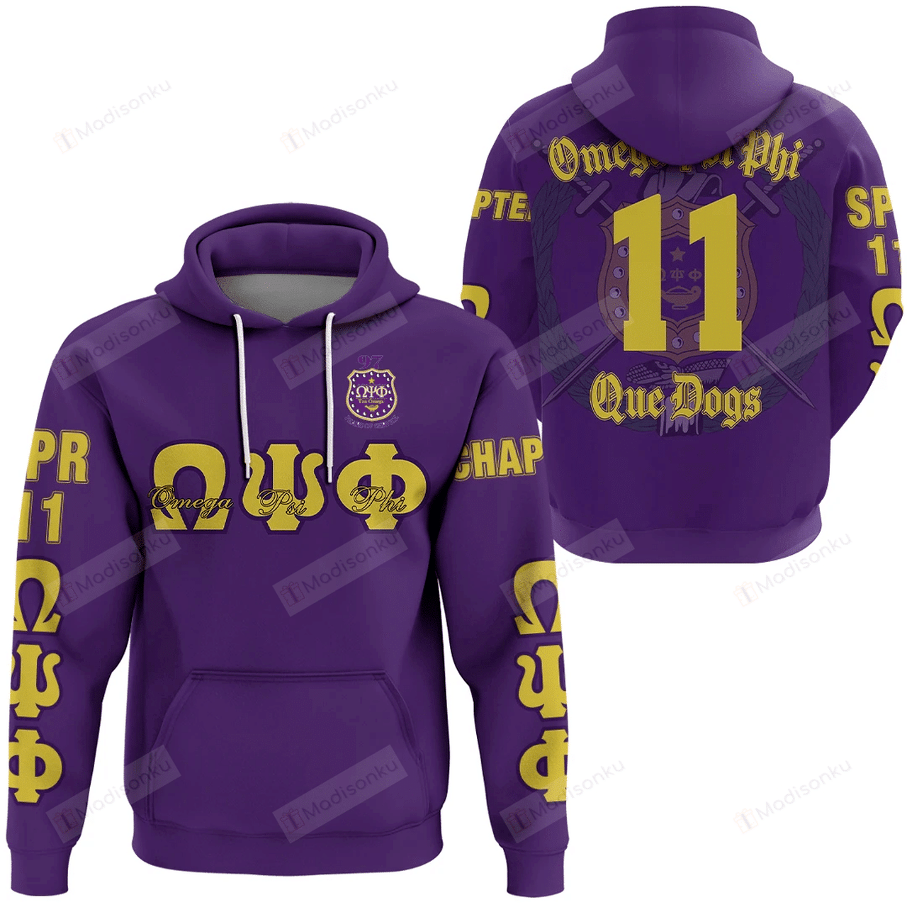 Africa Zone Omega Psi Phi Tau Omega Chapter 3d All Over Print Hoodie