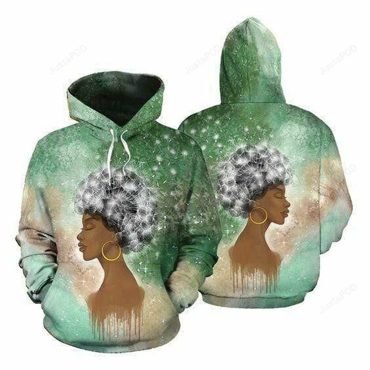 African Black Girl Dandelion 3d All Print Hoodie