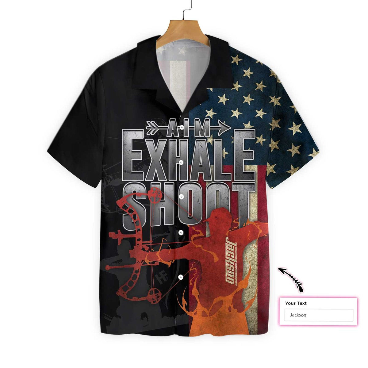 Aim Exhale Shoot Archery Custom Hawaiian Shirt