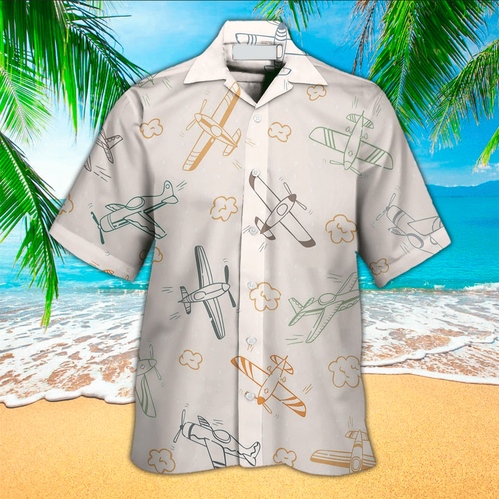 Airplane Aloha Shirt Hawaiian Shirt For Airplane Lovers Shirt For Men and Women