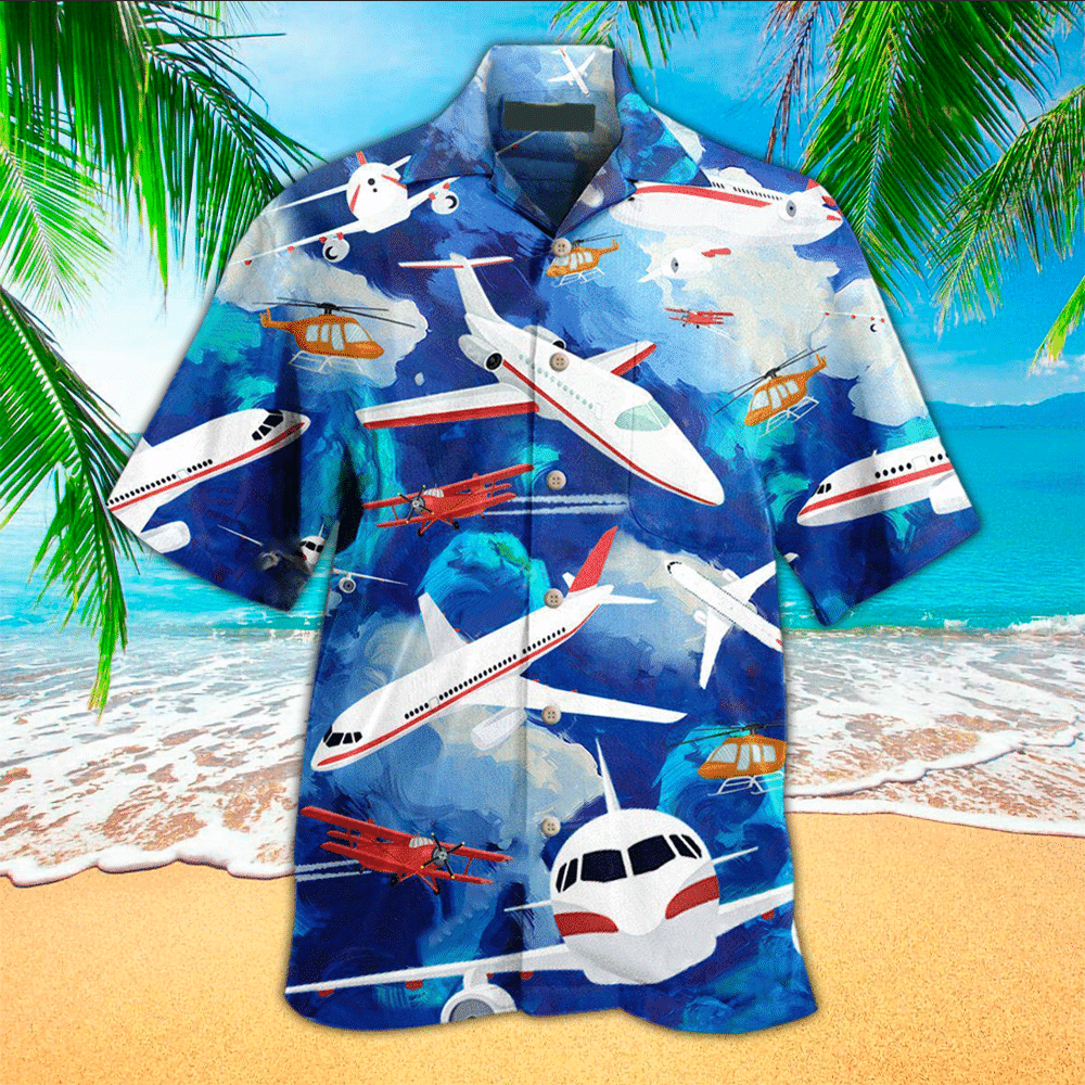 Airplane Apparel Airplane Button Up Shirt For Men and Women