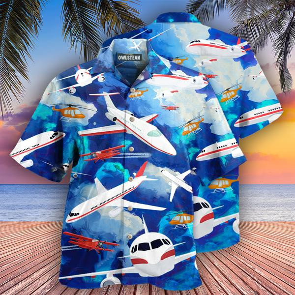 Airplane Life Is Simple Eat Sleep Fly Edition - Hawaiian Shirt - Hawaiian Shirt For Men