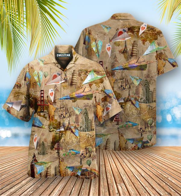 Airplanes Enjoy The Flight Edition - Hawaiian Shirt - Hawaiian Shirt For Men