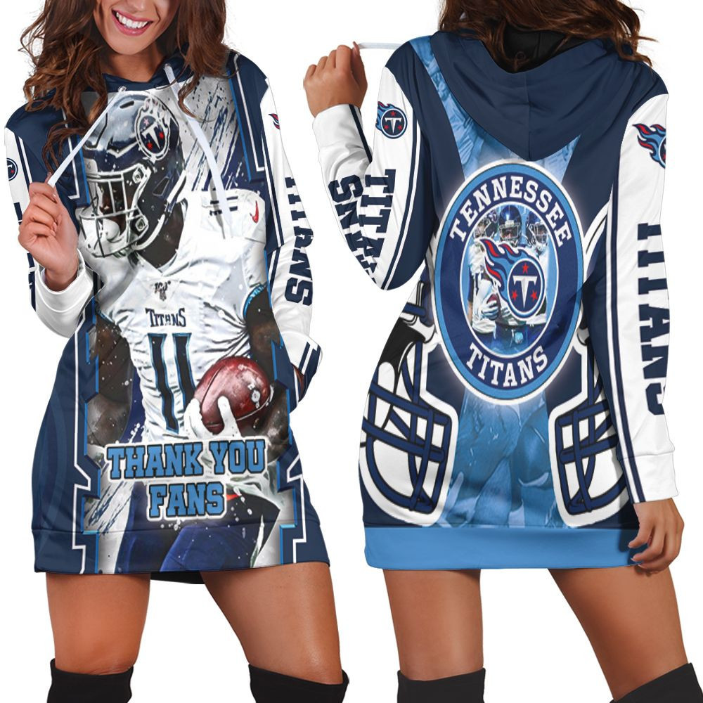 Aj Brown 11 Tennessee Titans Afc South Champions Super Bowl 2021 Hoodie Dress Sweater Dress Sweatshirt Dress