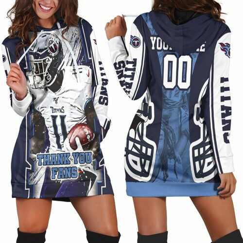 Aj Brown 11 Tennessee Titans Afc South Champions Super Bowl 2021 Personalized Hoodie Dress Sweater Dress Sweatshirt Dress