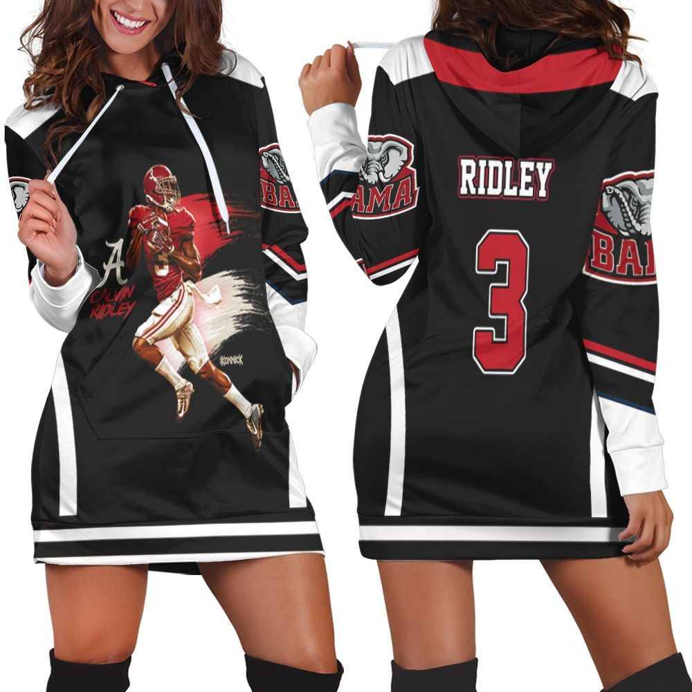 Alabama Crimson Tide 3 Calvin Ridley 2 Hoodie Dress Sweater Dress Sweatshirt Dress