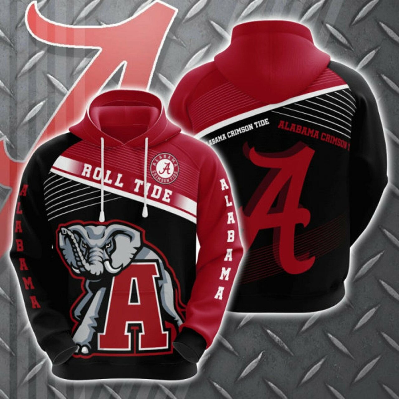 Alabama Crimson Tide 3d All Over Print Hoodie