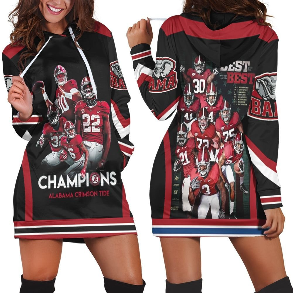 Alabama Crimson Tide Champions 1 Hoodie Dress Sweater Dress Sweatshirt Dress