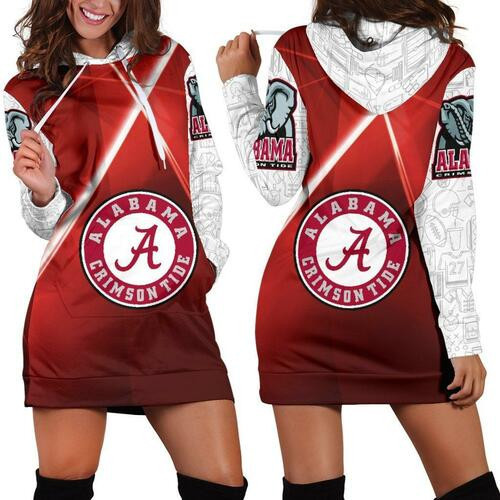 Alabama Crimson Tide Hoodie Dress Sweater Dress Sweatshirt Dress 3d All Over Print For Women Hoodie