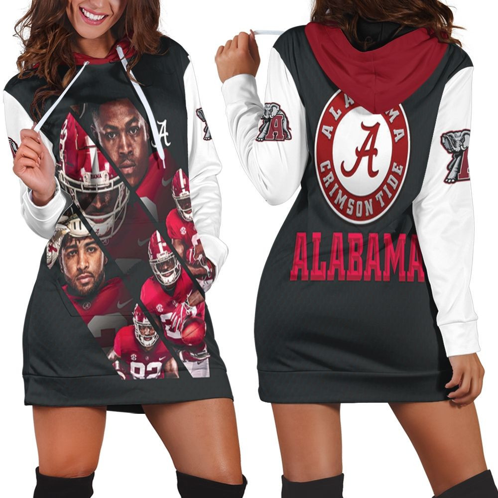 Alabama Crimson Tide Josh Jacobs Najee Harris Irv Smith Jr 1 Hoodie Dress Sweater Dress Sweatshirt Dress