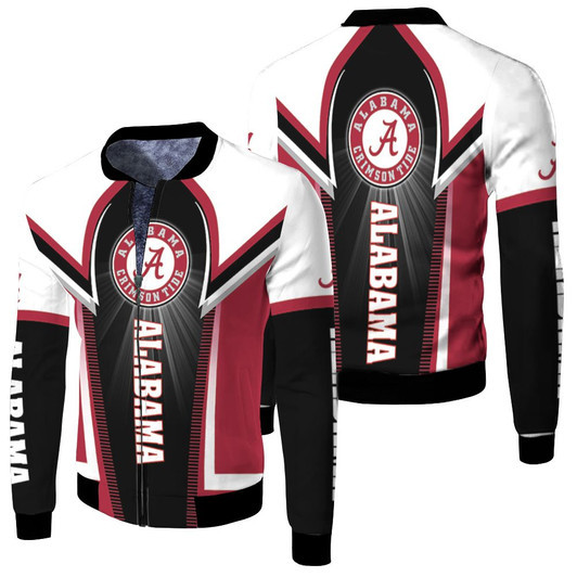 Alabama Crimson Tide Ncaa For Tide Lover Fleece Bomber Jacket