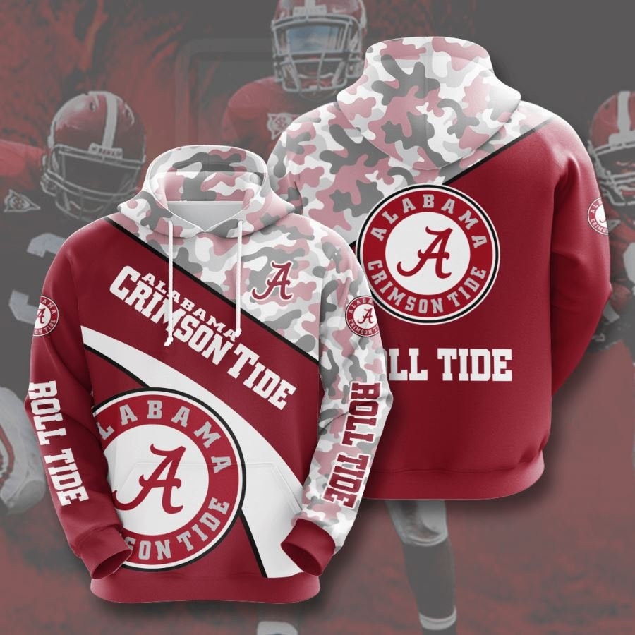 Alabama Crimson Tide No24 Custom Hoodie 3D