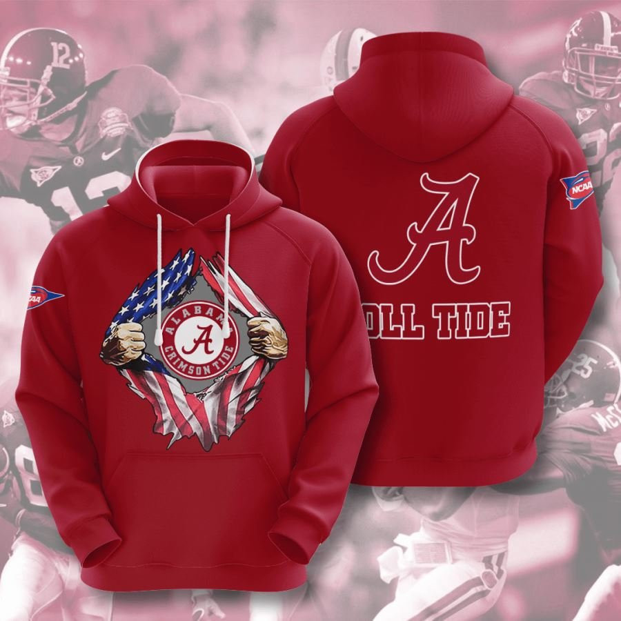 Alabama Crimson Tide No32 Custom Hoodie 3D