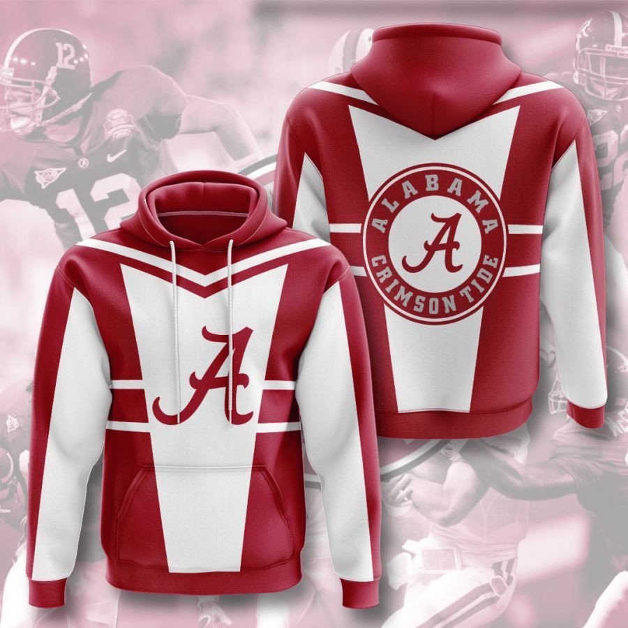 Alabama Crimson Tide No34 Custom Hoodie 3D All Over Print