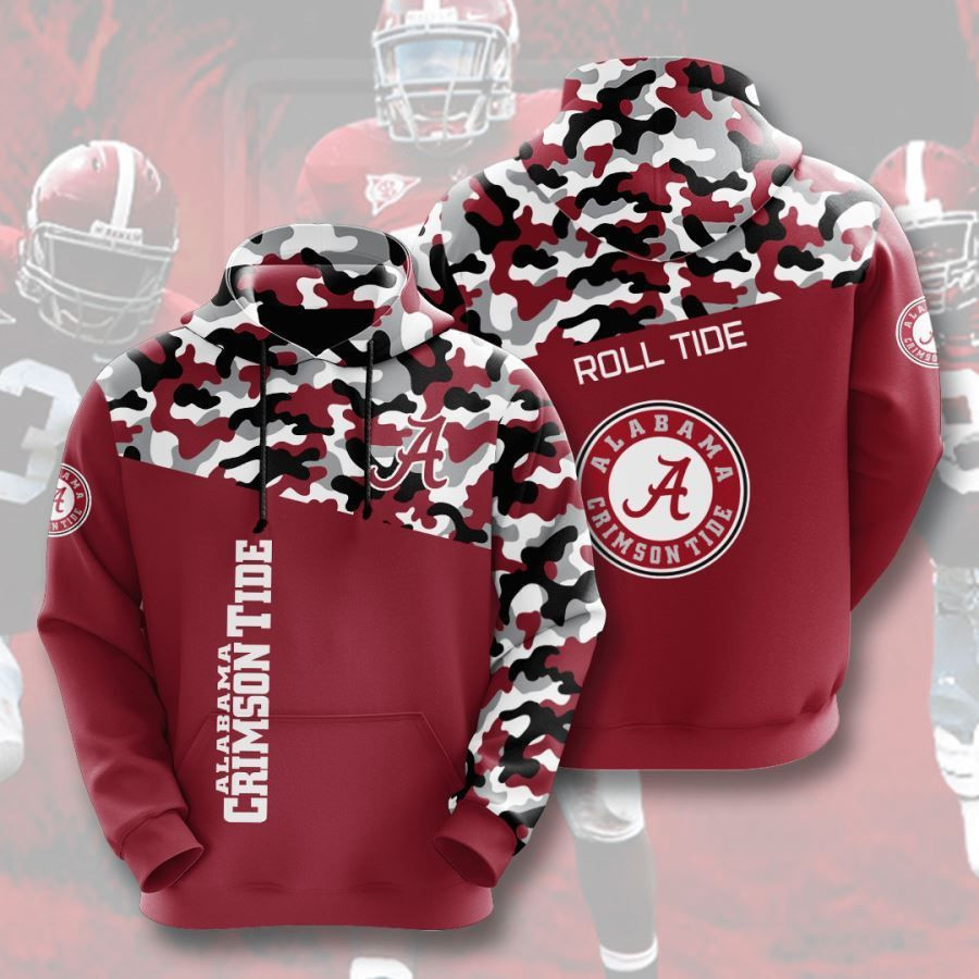 Alabama Crimson Tide No36 Custom Hoodie 3D All Over Print