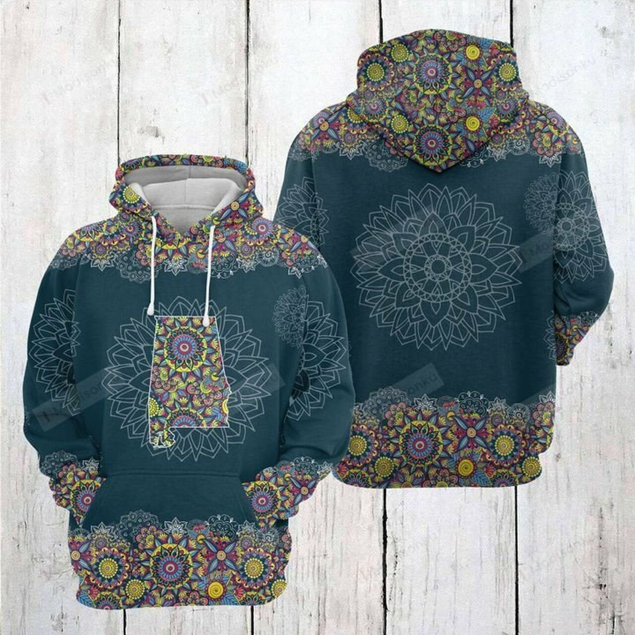 Alabama Mandala 3d All Over Print Hoodie