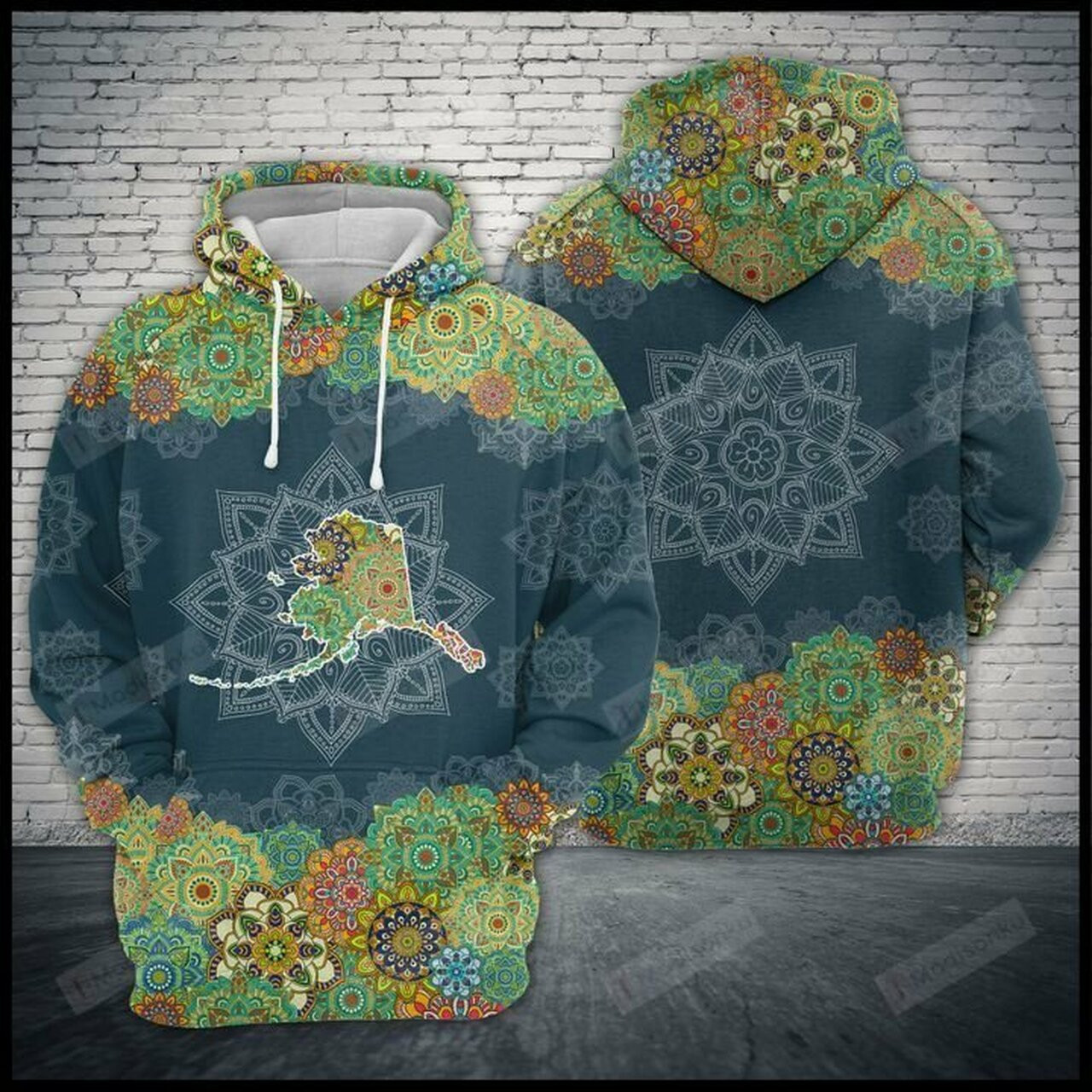 Alaska Floral Mandala 3d All Over Print Hoodie