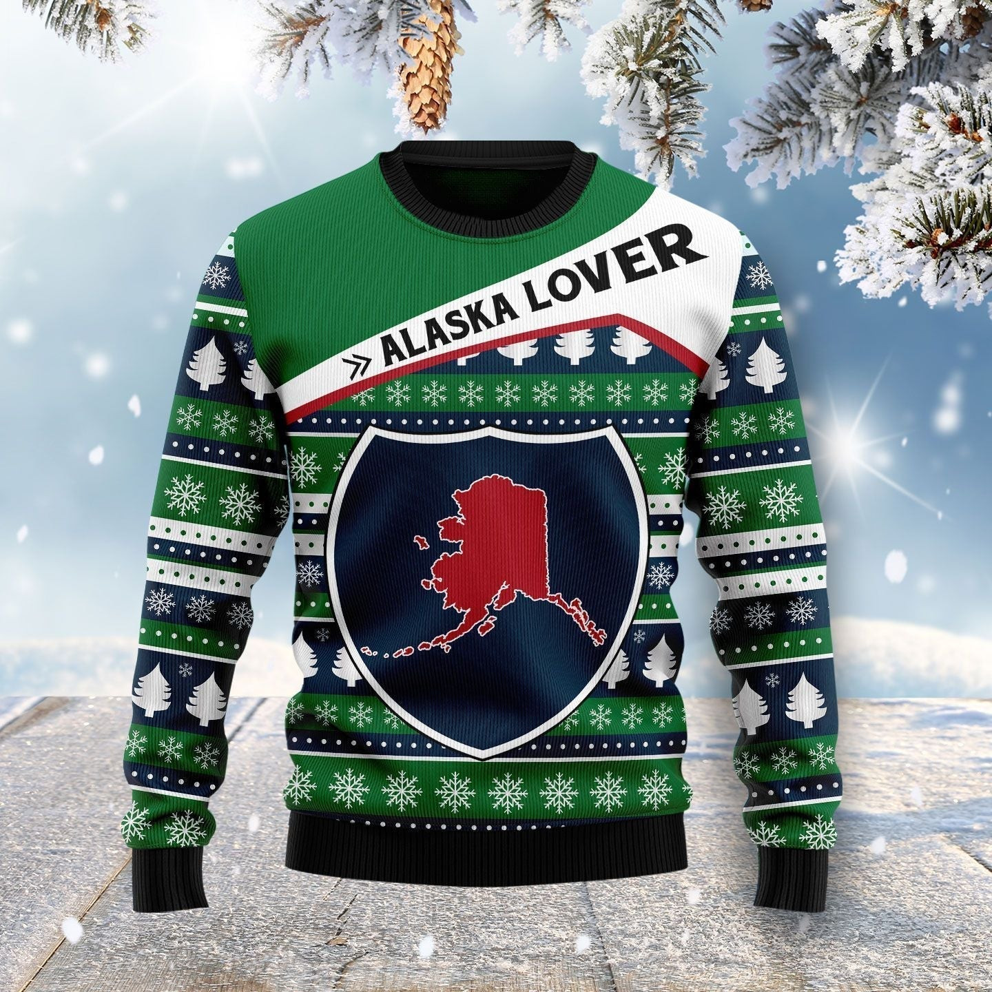Alaska Lover Ugly Christmas Sweater Ugly Sweater For Men Women