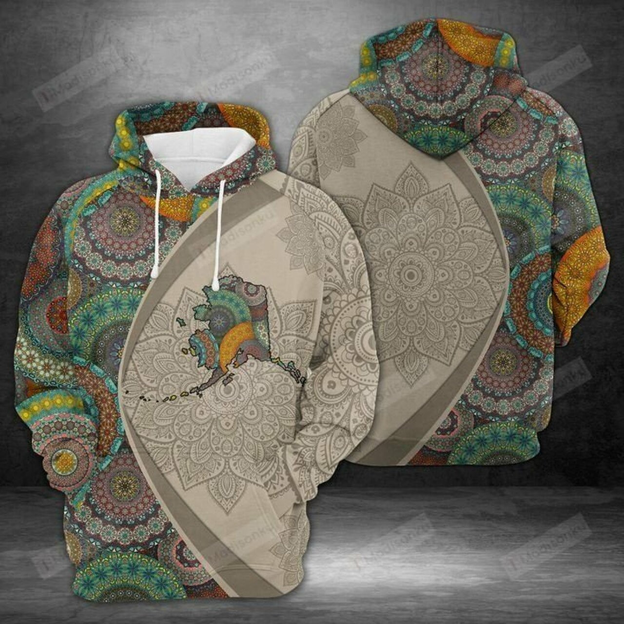 Alaska Mandala 3d All Over Print Hoodie