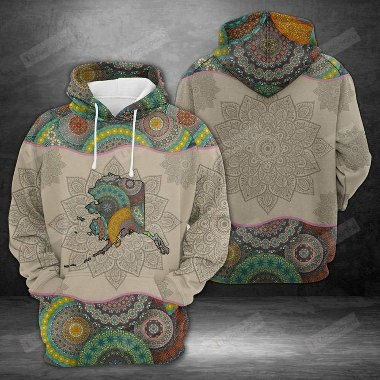 Alaska Mandala 3d All Over Print Hoodie