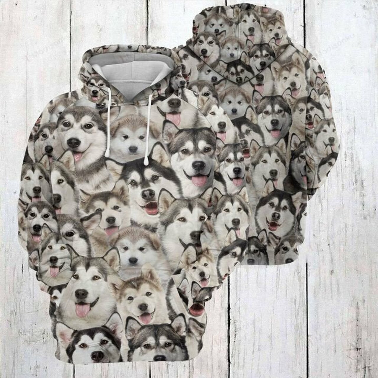 Alaskan Malamute Awesome 3d All Over Print Hoodie