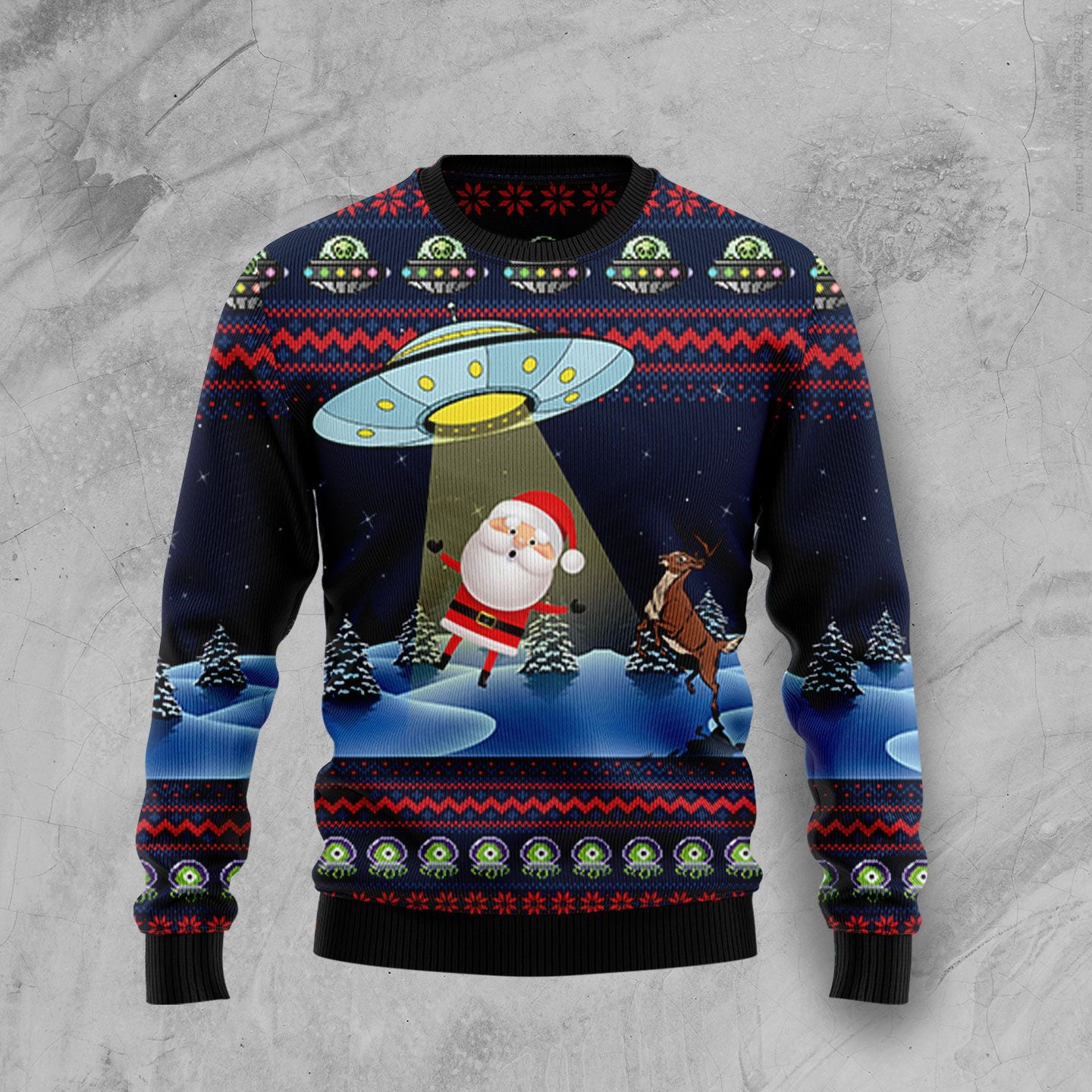 Alien Ugly Christmas Sweater