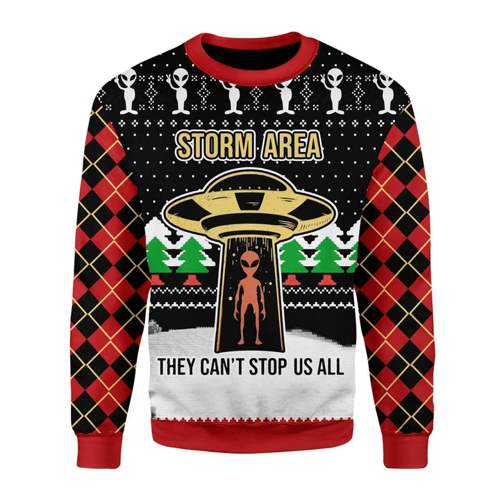 Alien Ugly Christmas Sweater Ugly Sweater For Men Women, Holiday Sweater