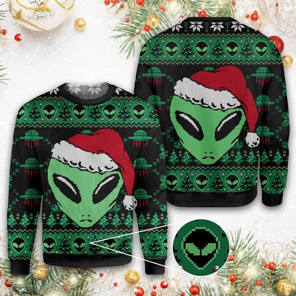 Aliens Ugly Christmas Sweater Ugly Sweater For Men Women