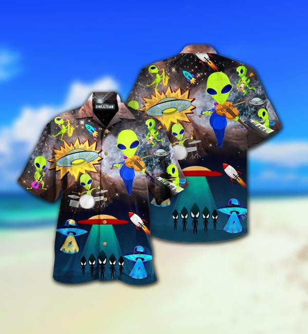 Aliens With Music Limited Edition - Hawaiian Shirt Hawaiian Shirt For Men