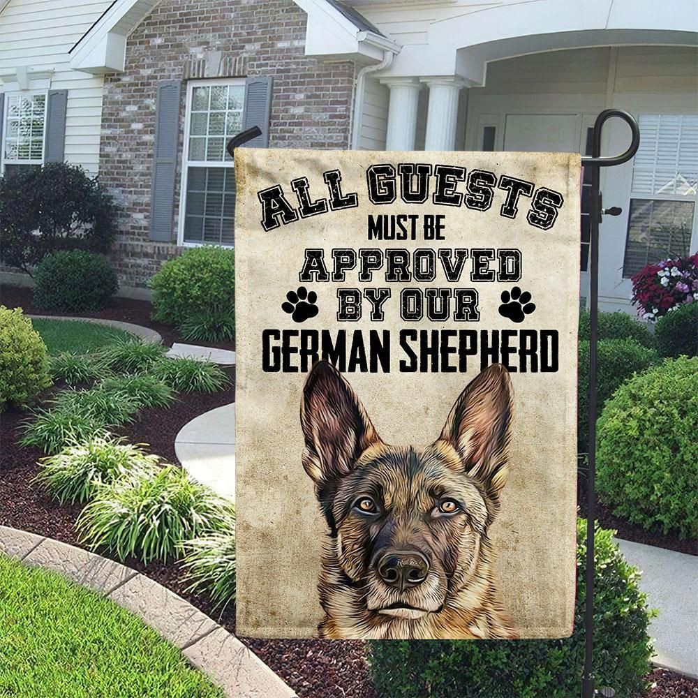 All Guests Must Be Approved Garden Flag House Flag
