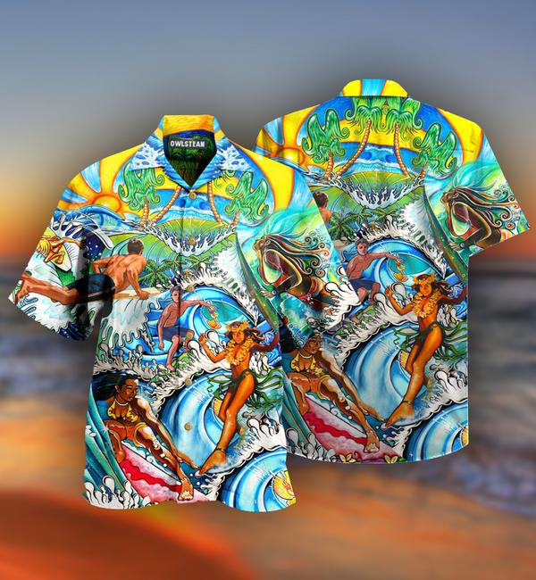 All I Need Is Surfing In Hawaii Limited Edition - Hawaiian Shirt - Hawaiian Shirt For Men