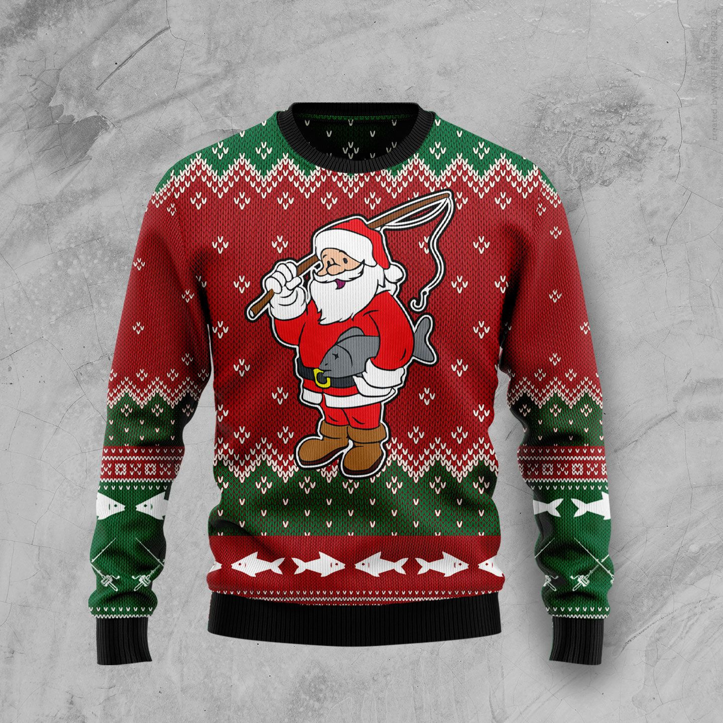 All I Want For Christmas Is A Big Fish Ugly Christmas Sweater