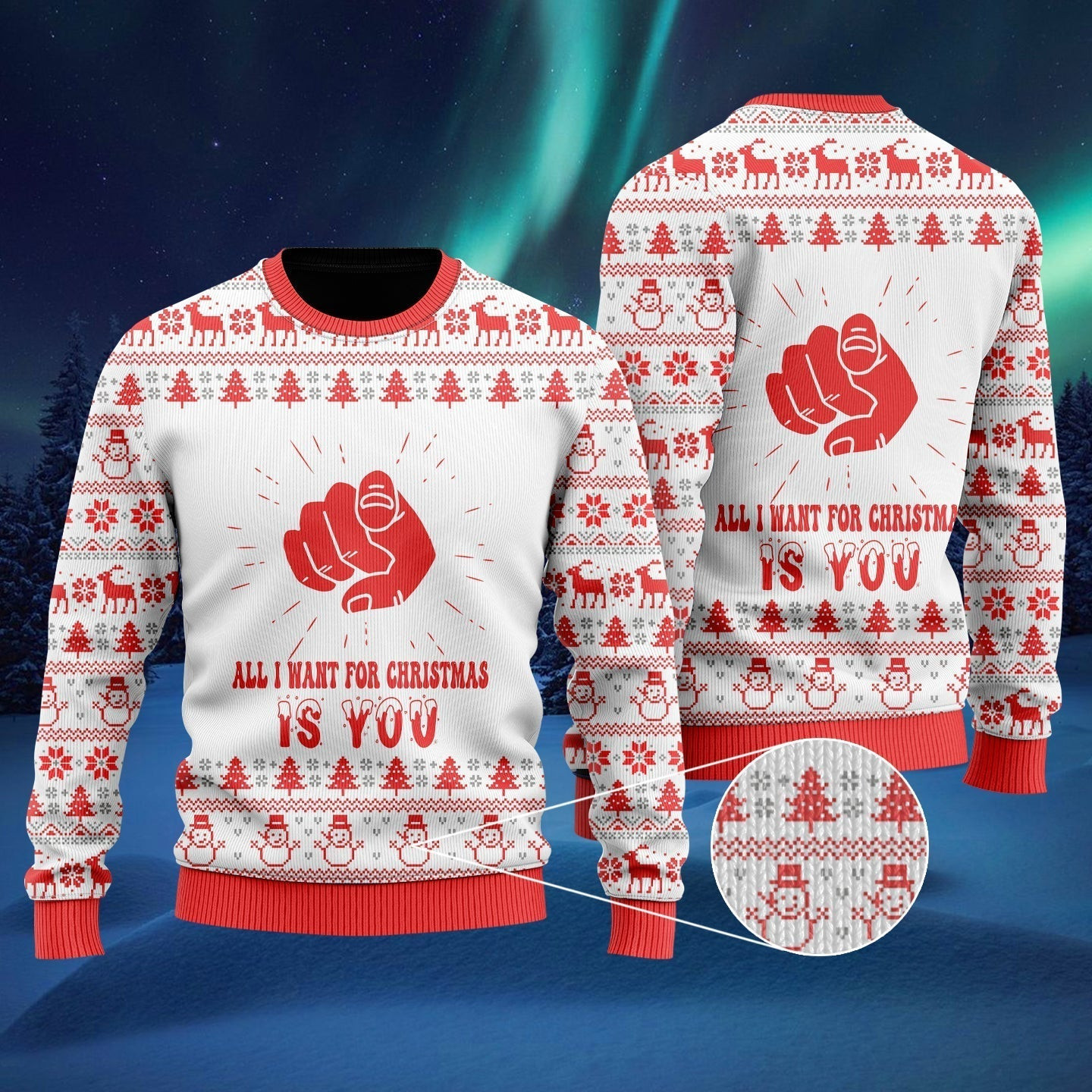 All I Want For Christmas Is You Ugly Christmas Sweater Ugly Sweater For Men Women