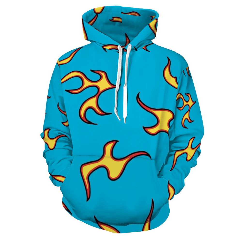 All Over Flog Gnaw Pattern Print Hoodie