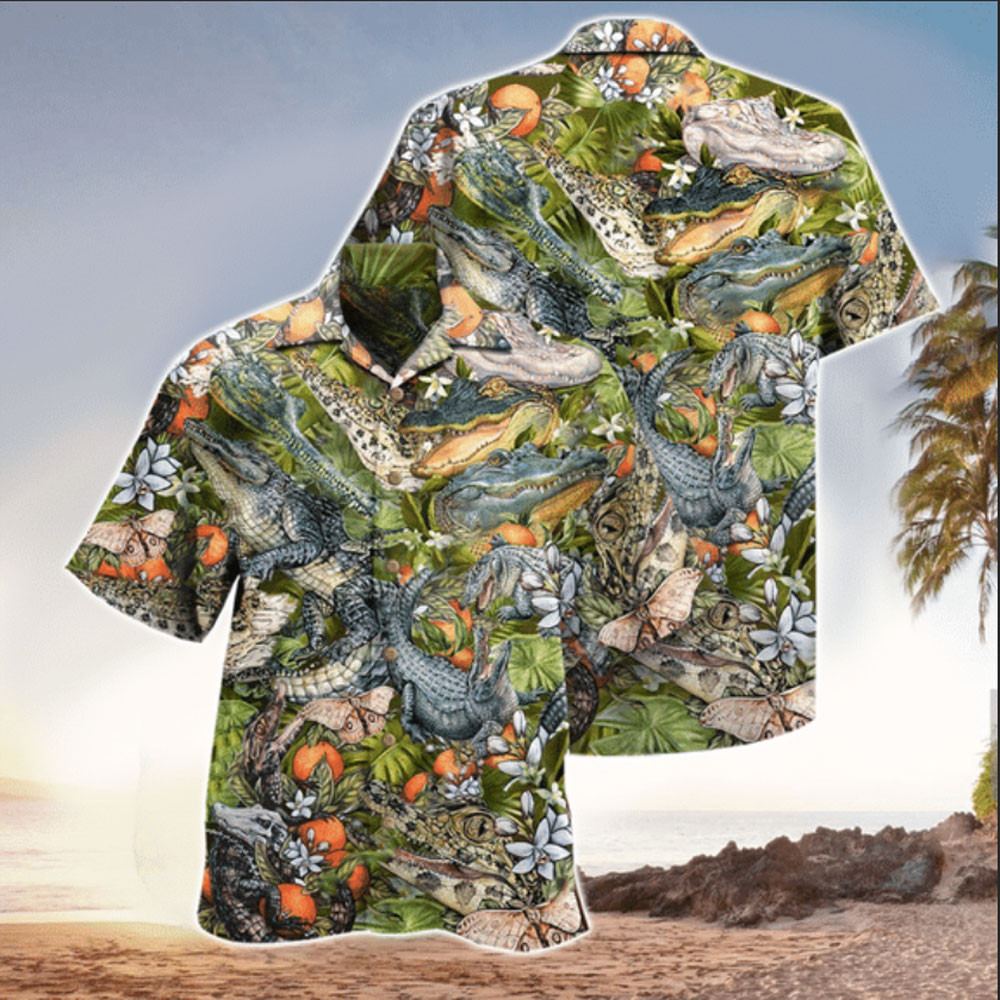 Alligator Aloha Shirt Hawaiian Shirt For Alligator Lovers Shirt for Men and Women