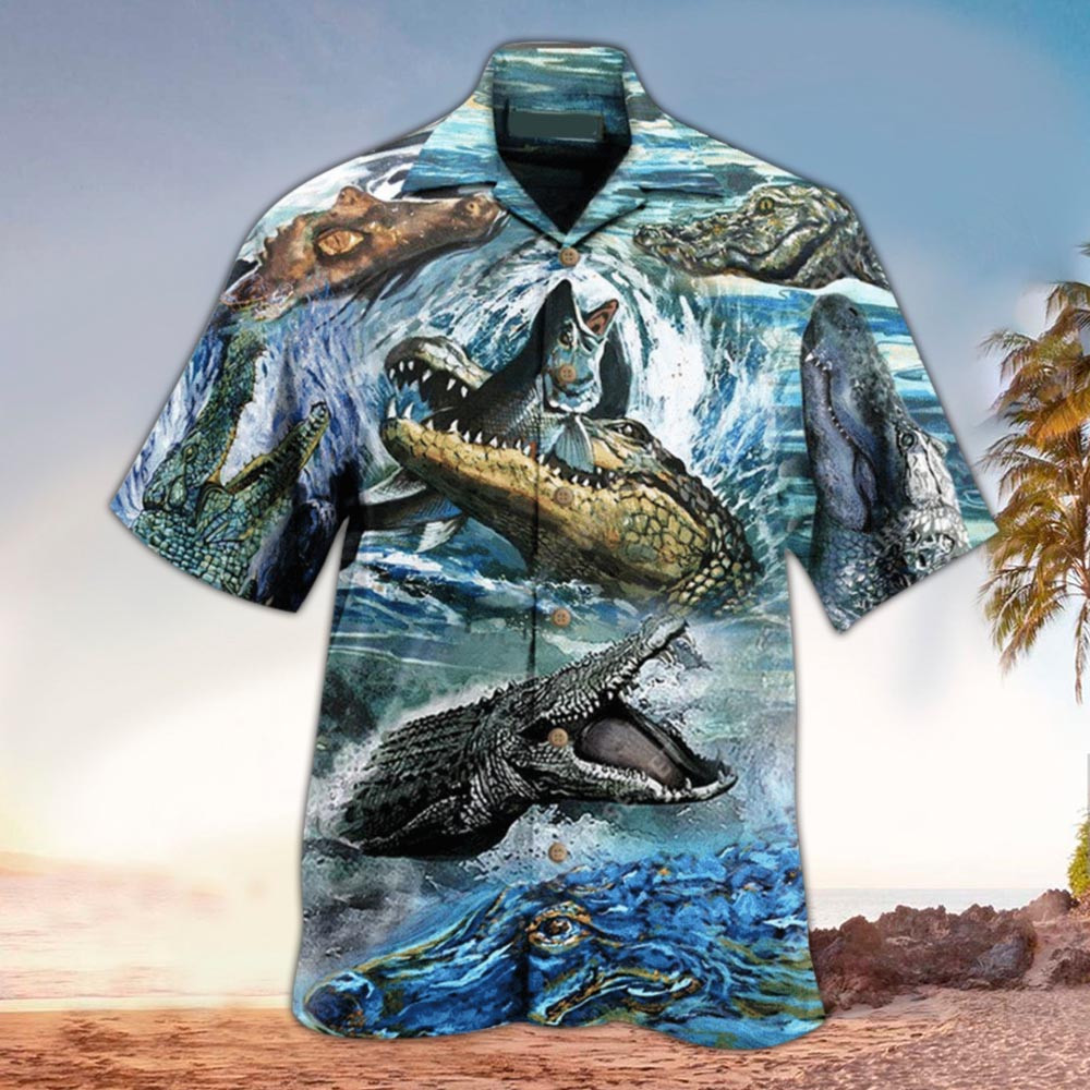 Alligator Aloha Shirt Hawaiian Shirt For Alligator Lovers Shirt for Men and Women